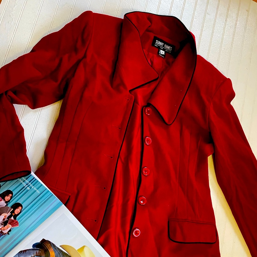 Sunny Names Red Blazer Office Wear 8
Size 8